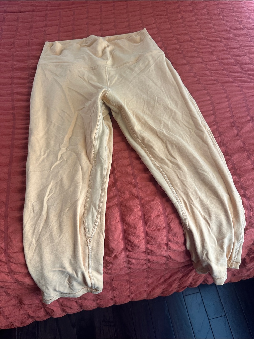 Lululemon Orange capri Leggings - Soft High-Waist
